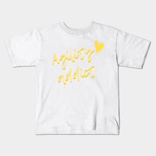 Agility addict - agility enthusiast in yellow Kids T-Shirt